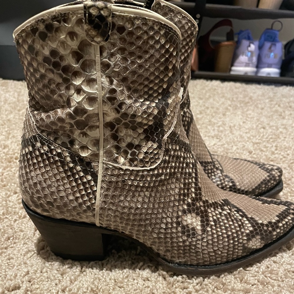 Tecovas Limited Edition Women’s Python Booties - Size 7.5